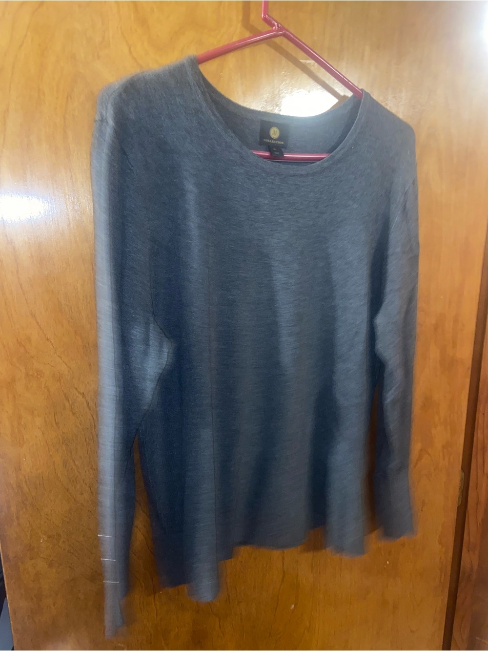 JM Collection Gray Long Sleeve Sweater Size XL